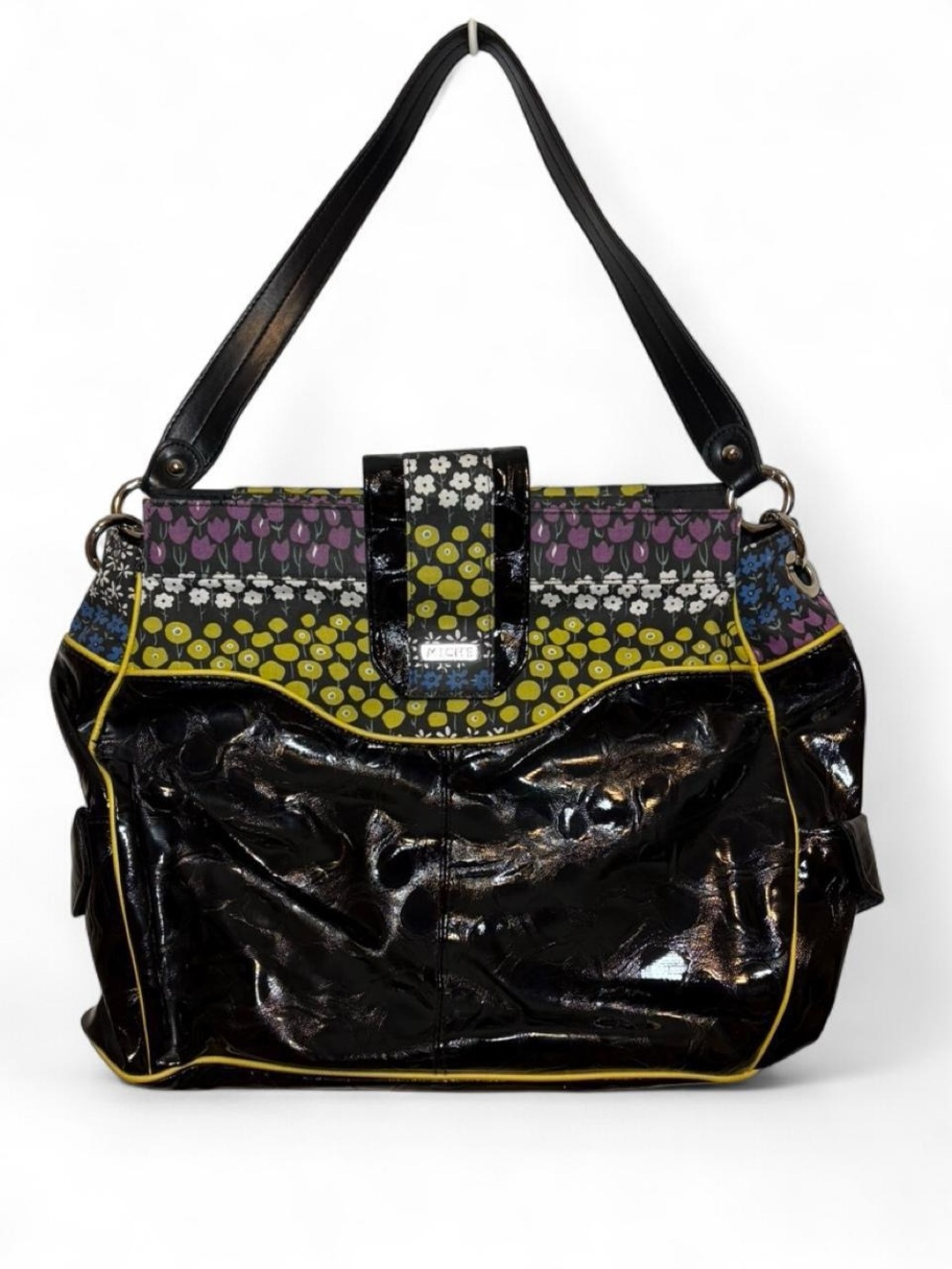 Miche Prima Interchangeable Patent Leather Handbag/Tote Shell in Iris Design